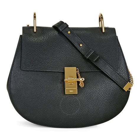 Drew crossbody bag Chloé Black in Water snake 